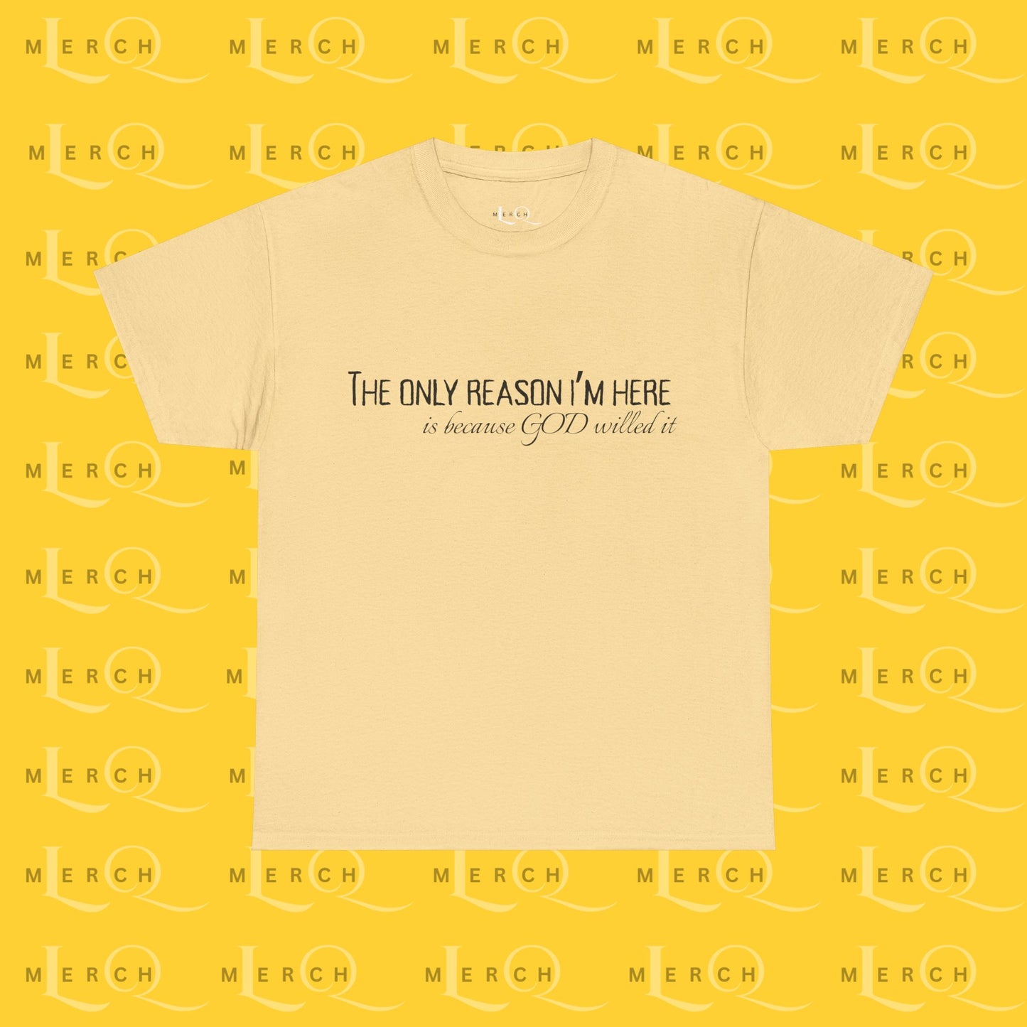 The Only Reason I'm Here- Unisex Cotton T-Shirt