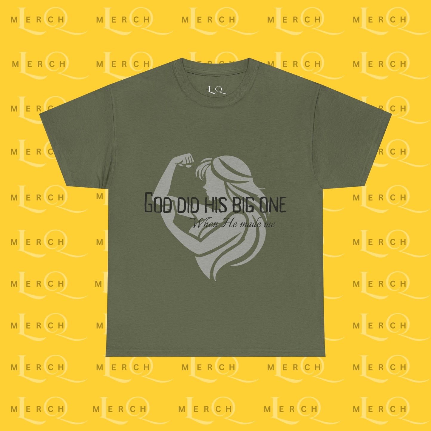 God Did His Big One - Heavy Cotton T-Shirt