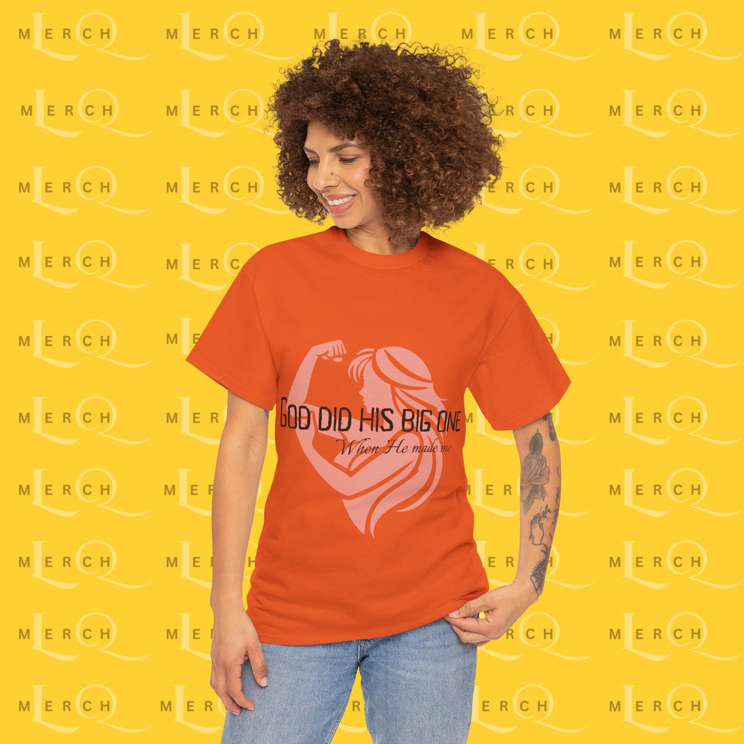 God Did His Big One - Heavy Cotton T-Shirt