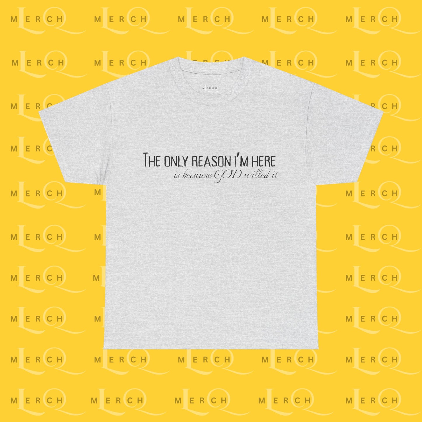 The Only Reason I'm Here- Unisex Cotton T-Shirt