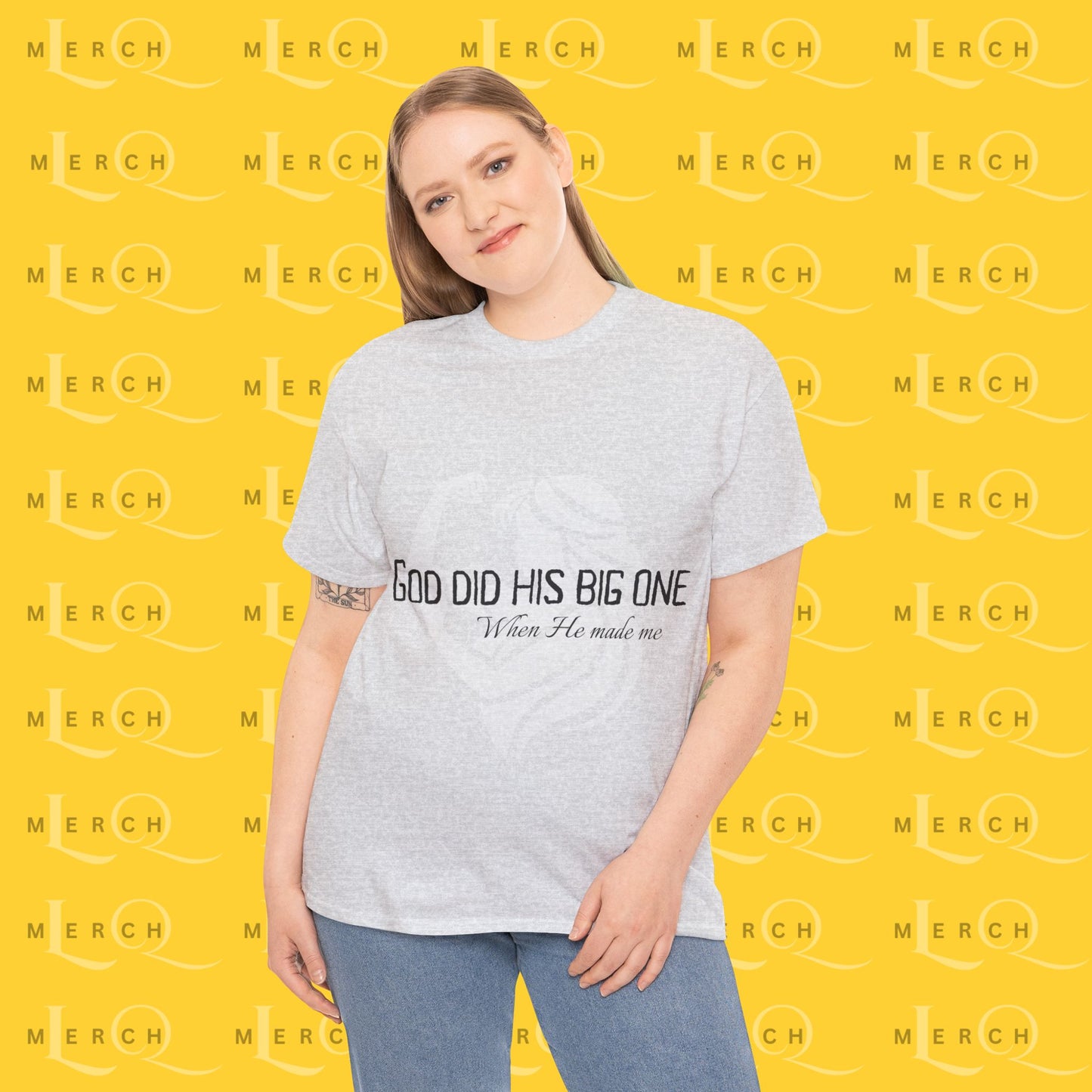 God Did His Big One - Heavy Cotton T-Shirt