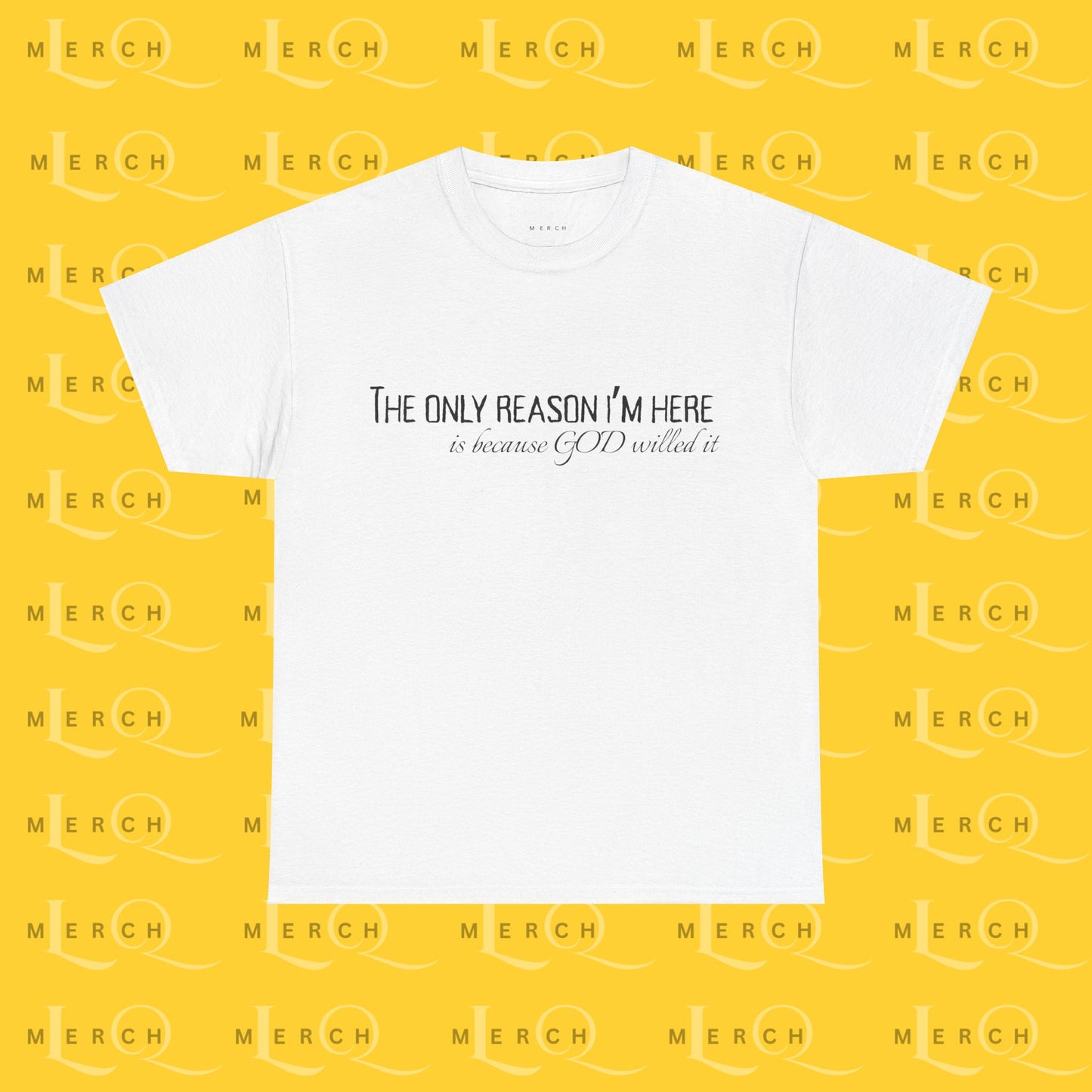 The Only Reason I'm Here- Unisex Cotton T-Shirt