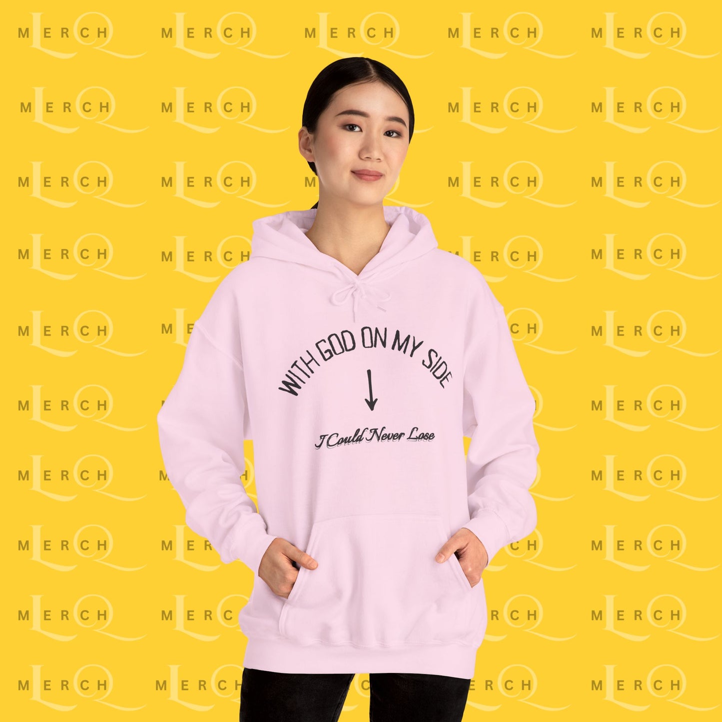 With God On My Side I Could Never Lose - Faith Hoodie
