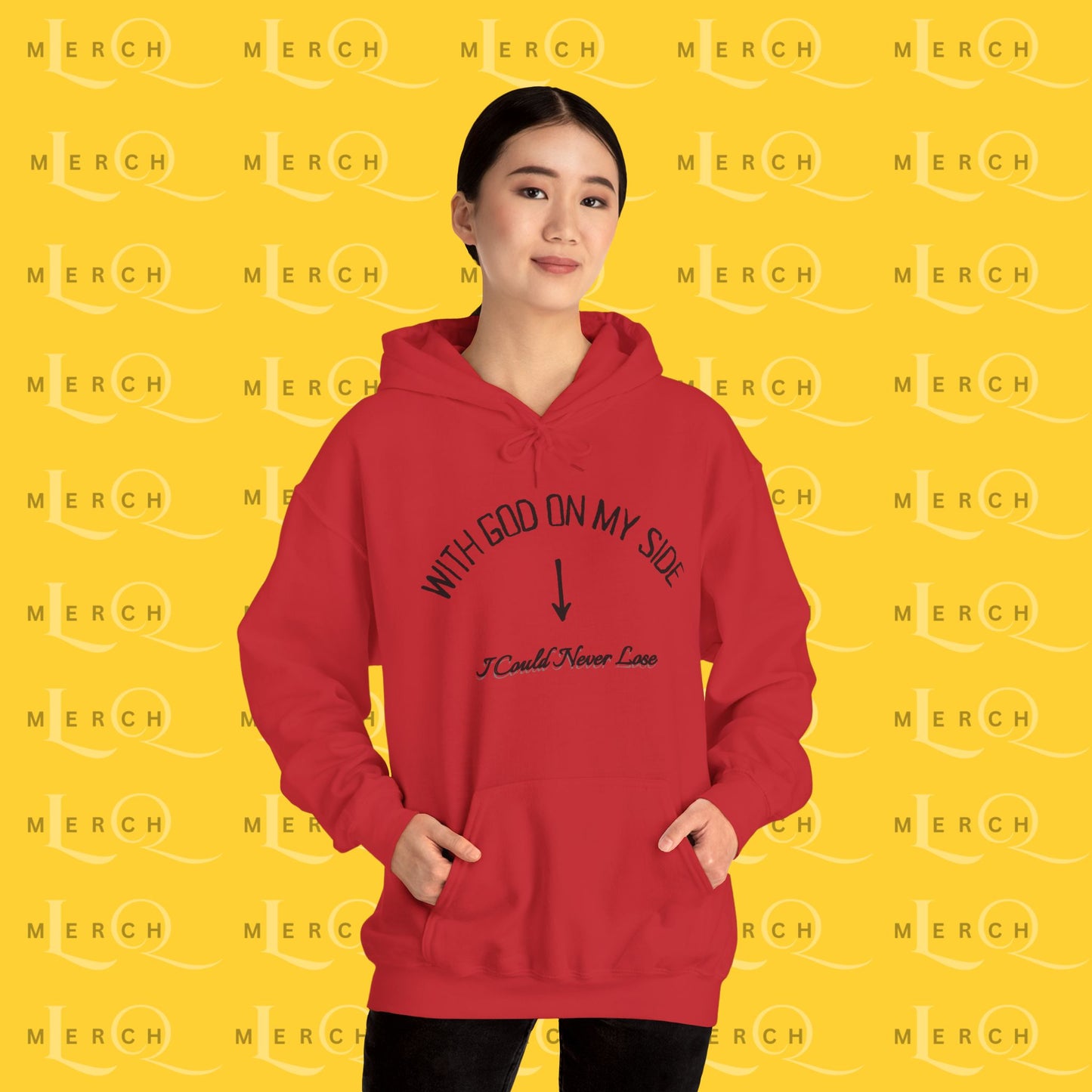 With God On My Side I Could Never Lose - Faith Hoodie