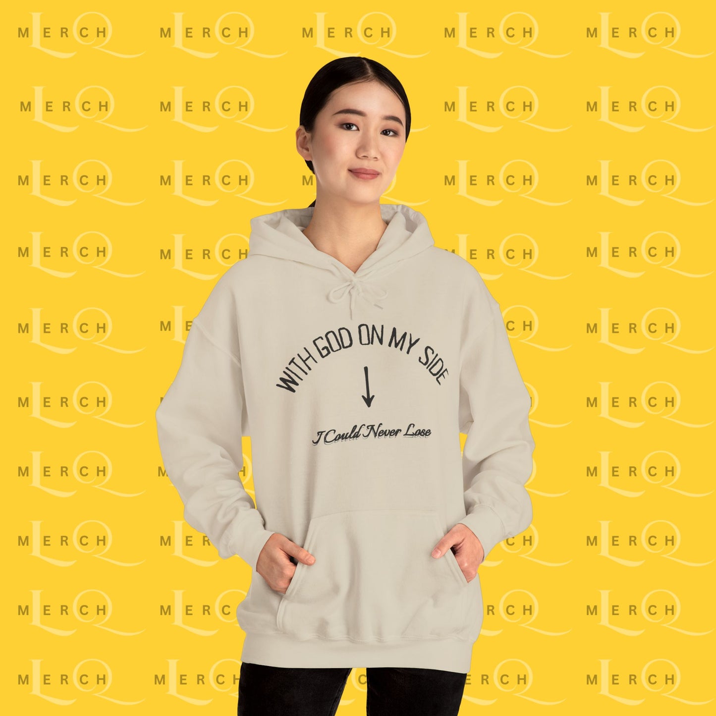 With God On My Side I Could Never Lose - Faith Hoodie