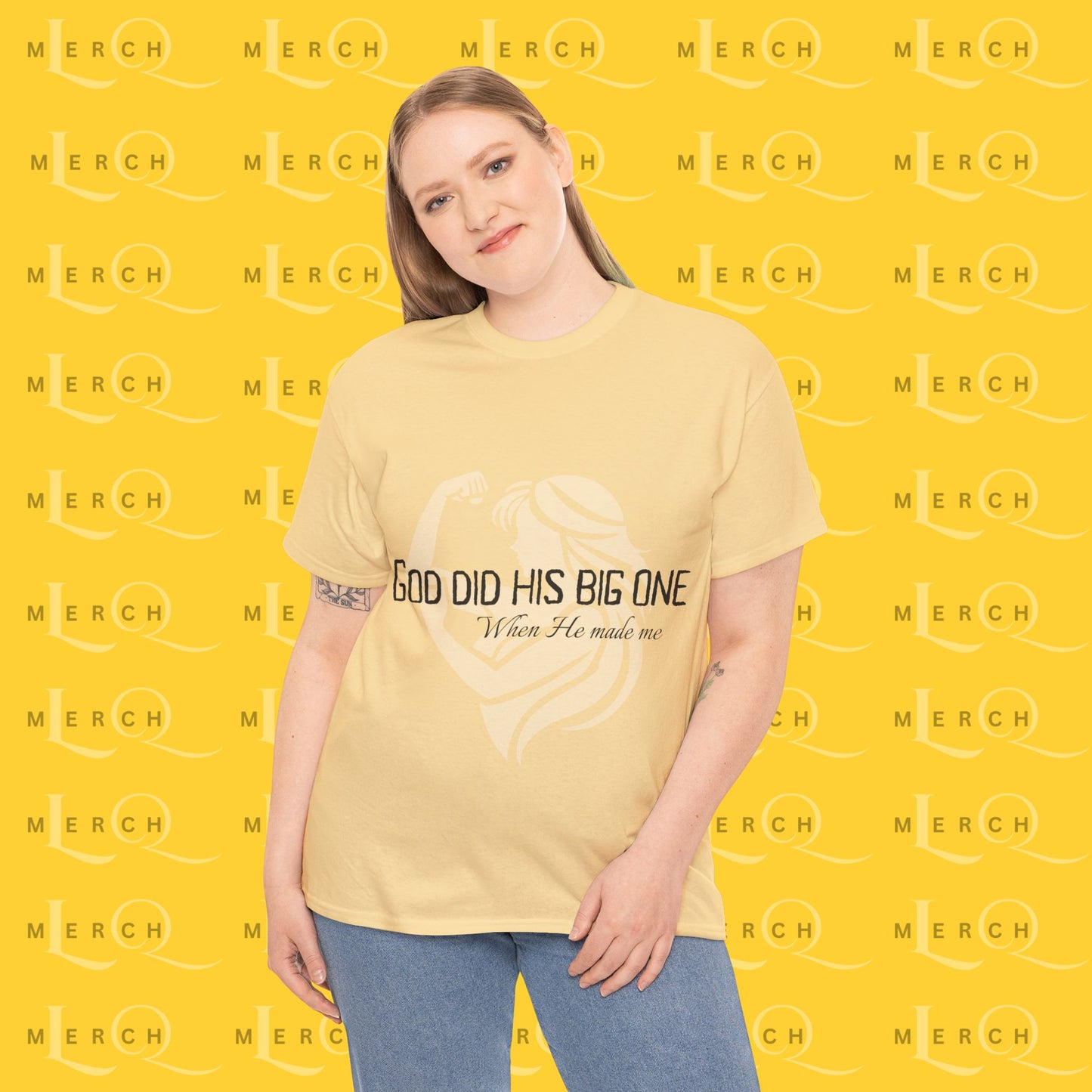 God Did His Big One - Heavy Cotton T-Shirt