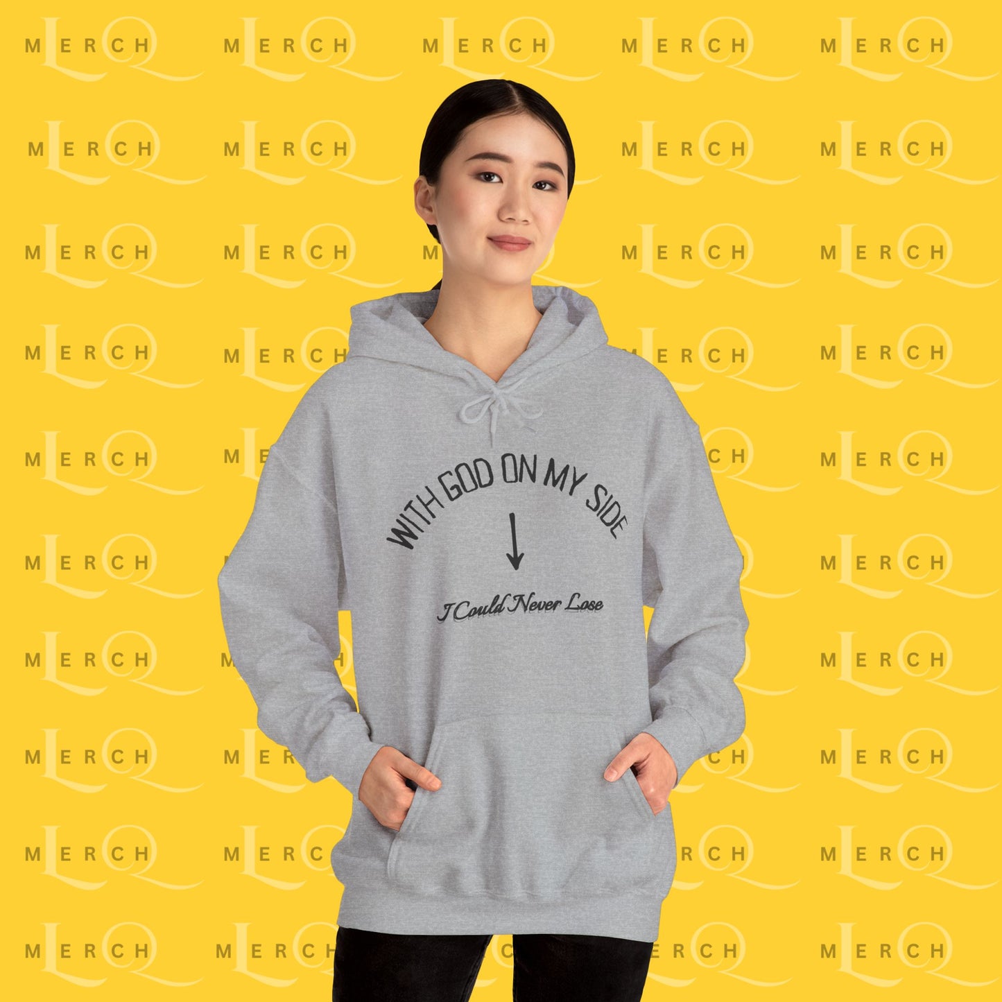 With God On My Side I Could Never Lose - Faith Hoodie