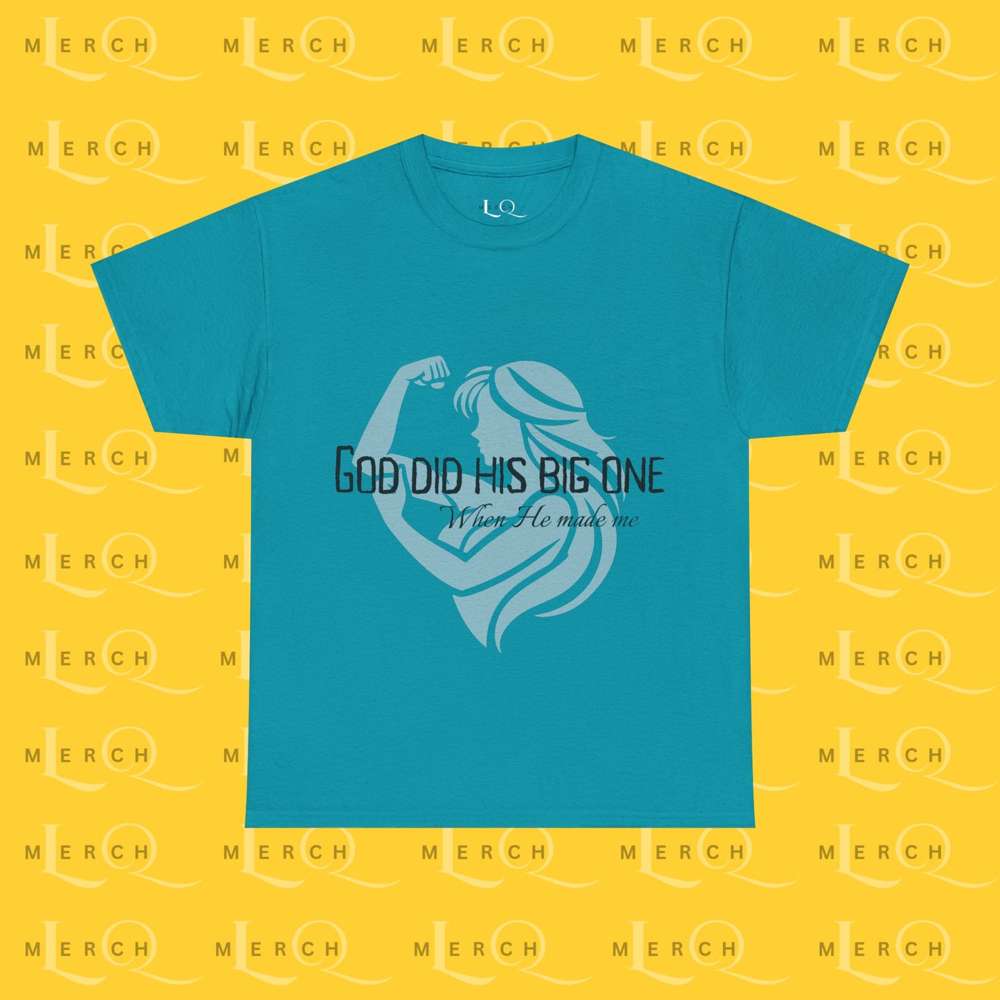 God Did His Big One - Heavy Cotton T-Shirt