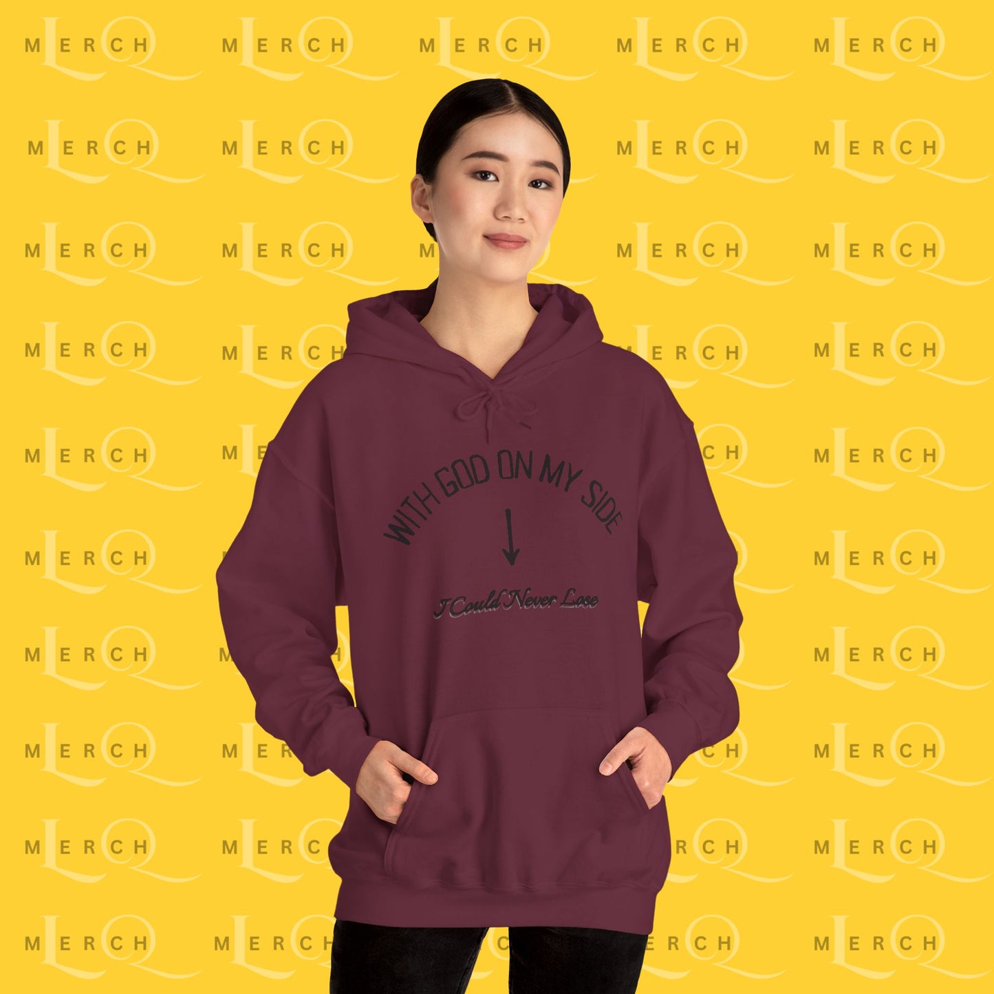 With God On My Side I Could Never Lose - Faith Hoodie