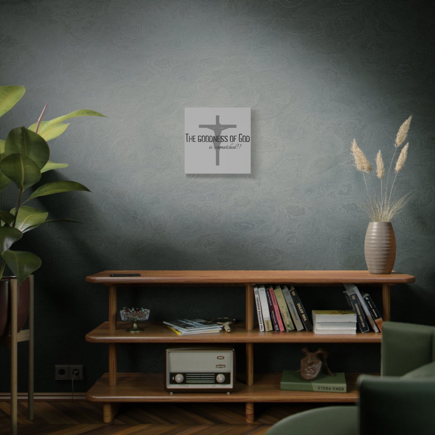 The Goodness of God is Unmatched - Christian Stretched Wall Canvas